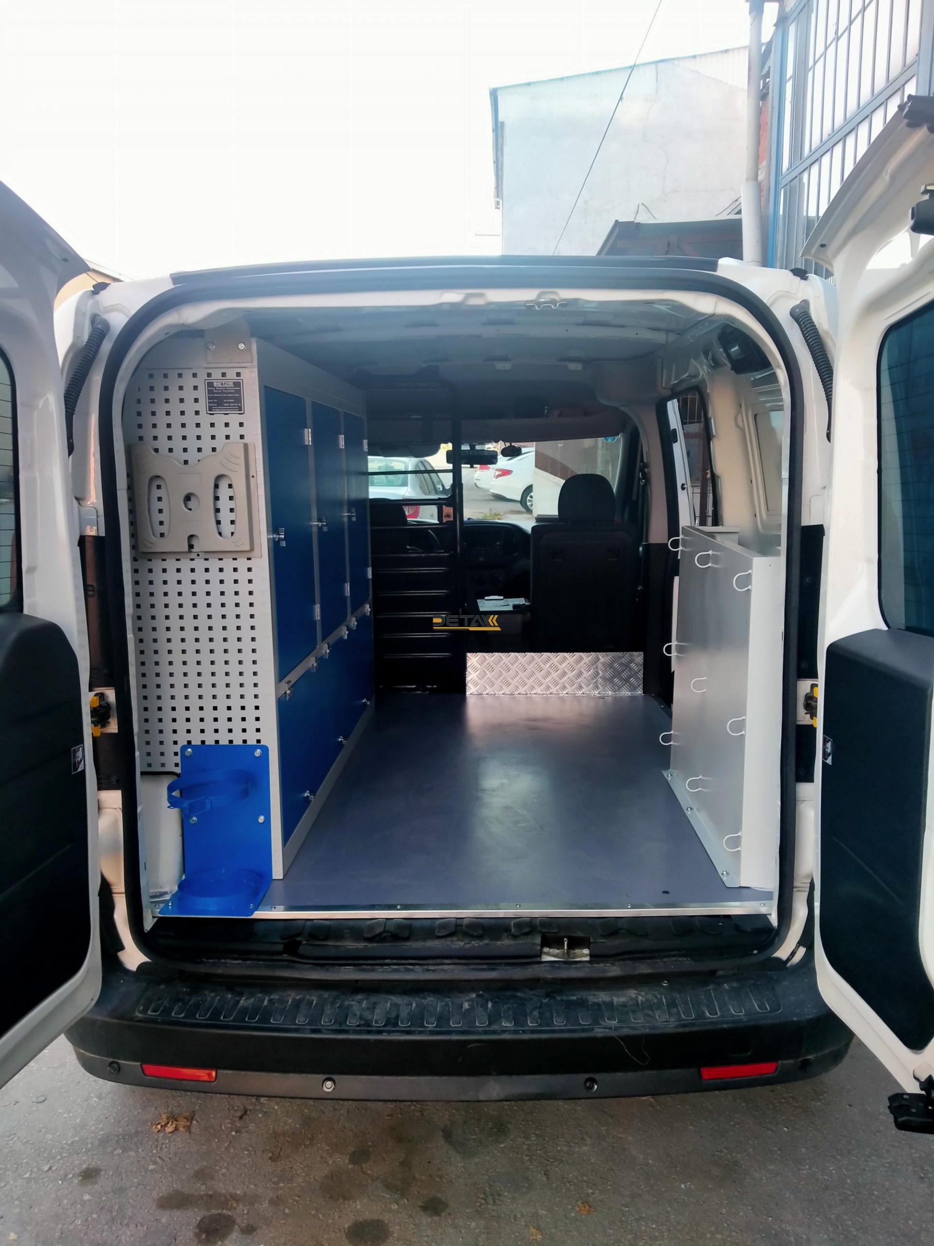 DOBLO MAXİ TEK SOL GRUP KAPILI RAFLI MODEL