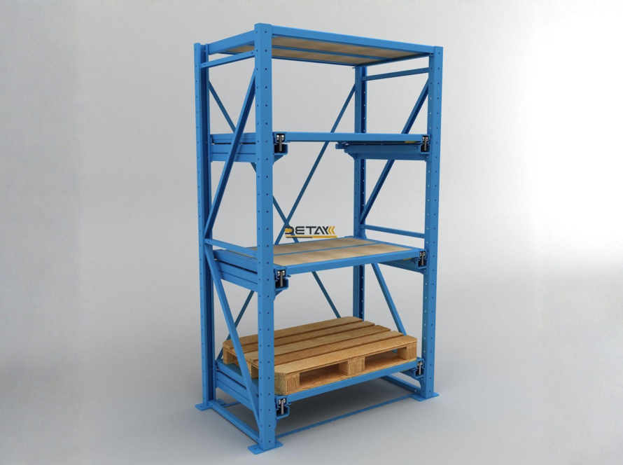 dt 100 açılımlı kalıp rafı