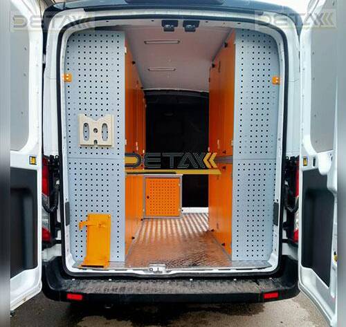 ford transit arac ici donanim turuncu