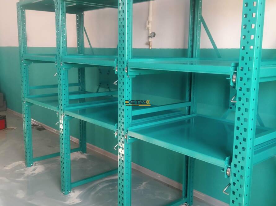 65 acilimli cekmeceli kalip rafi yesil renk1