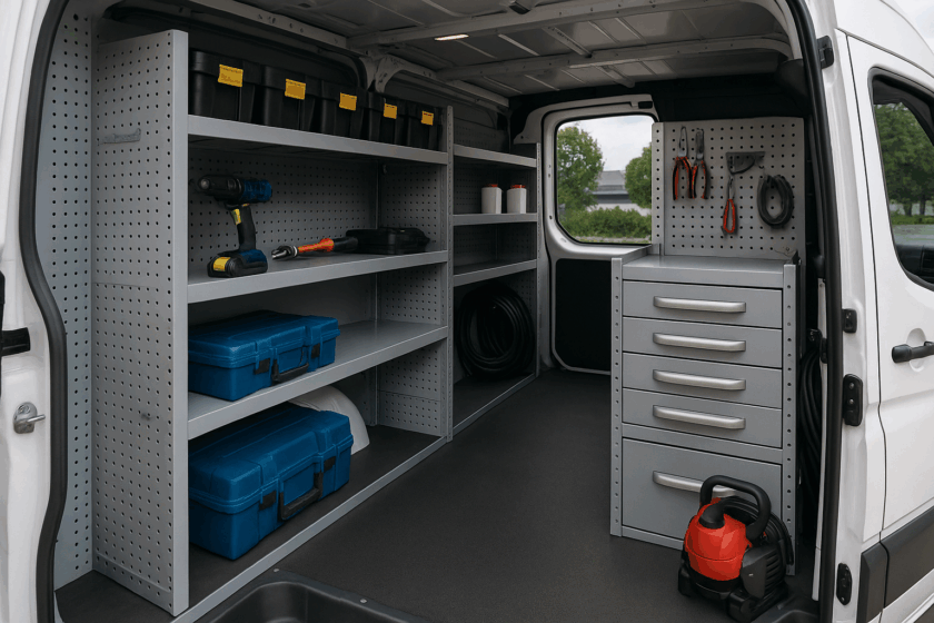 Mobil Tamirhanelerde Araç İçi Raf ve Depolama Düzeni