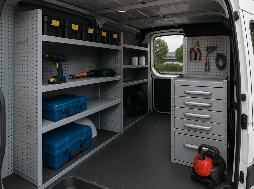Mobil Tamirhanelerde Araç İçi Raf ve Depolama Düzeni