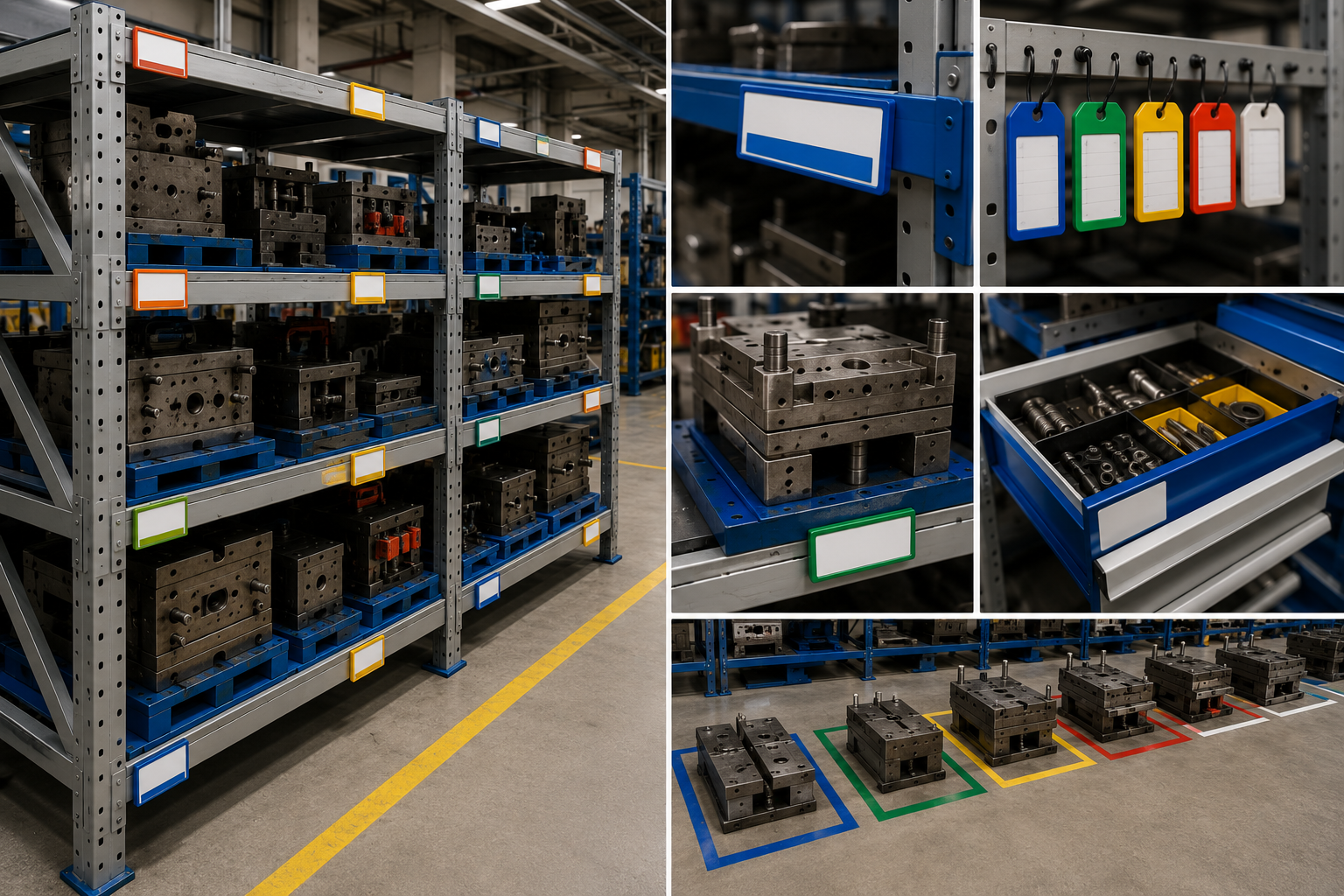 Ile Racks Labeling and Organization Systems on Mold Racks - Detay Endüstri