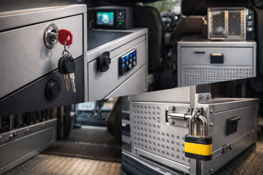 Araç İçi Dolap Sistemlerinde Kilitleme Mekanizmaları ve Güvenlik Çözümleri