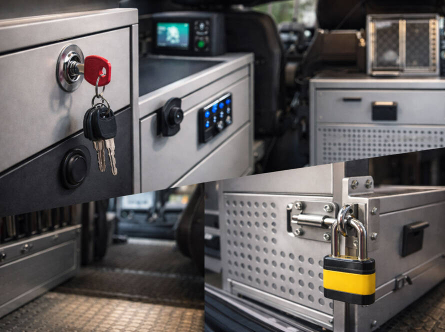 Araç İçi Dolap Sistemlerinde Kilitleme Mekanizmaları ve Güvenlik Çözümleri