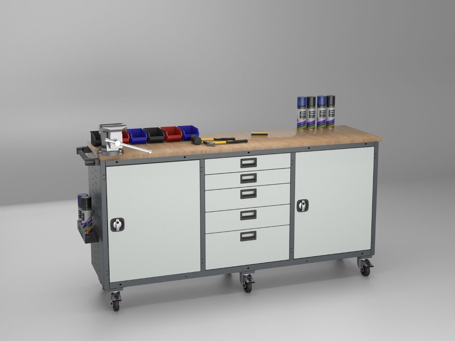 DT-15-6006 Modular Workbench-Type Tool Trolley