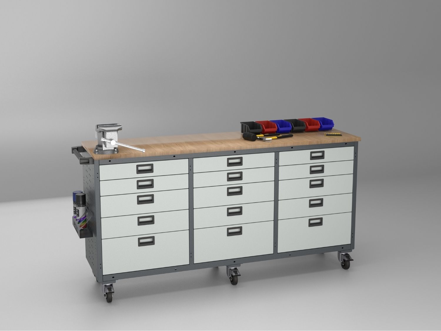 DT-15-6008 Modular Workbench-Type Tool Trolley