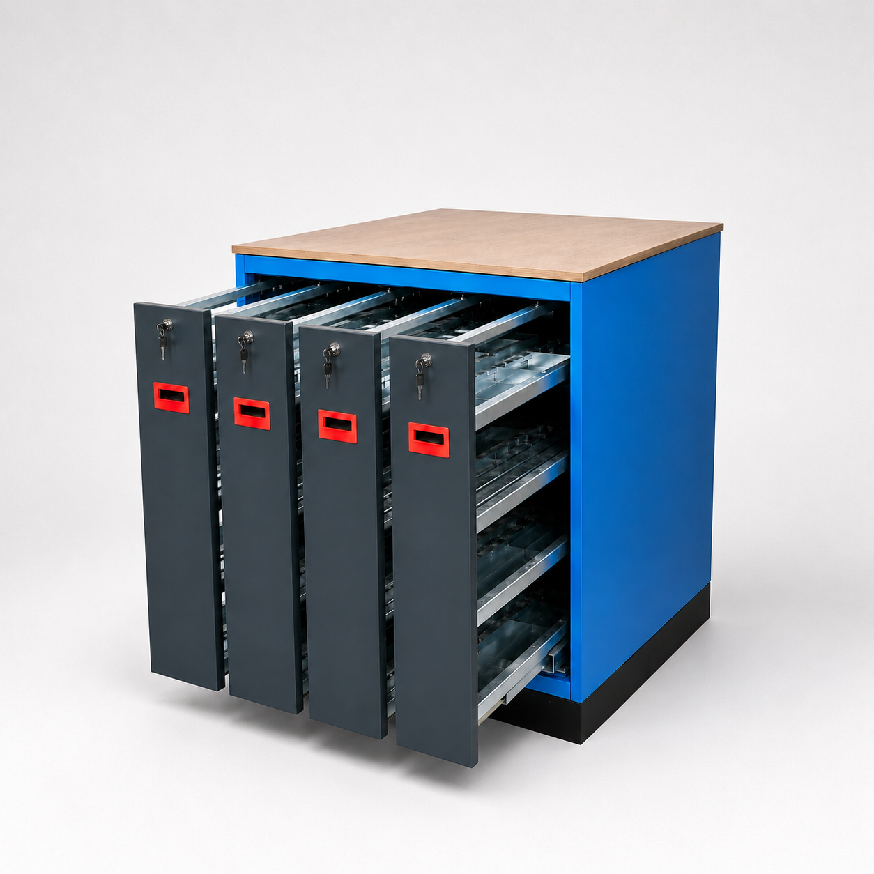 VERTICAL DRAWER-STYLE BENDING BLADE CABINET