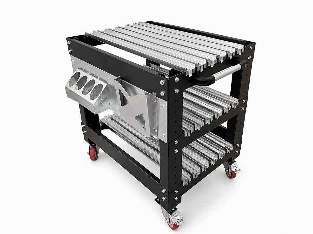 FIXED-SHELF CANT BLADE DIE SET CABINET